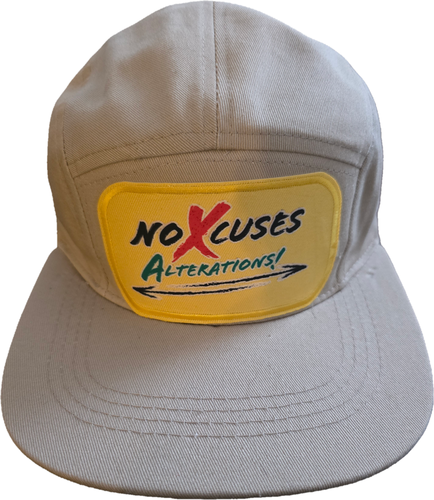 5 Panel No Xcuses ALTERATIONS re(MIND)set Patchwork Longevity Logo