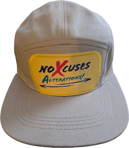 5 Panel No Xcuses ALTERATIONS re(MIND)set Patchwork Longevity Logo