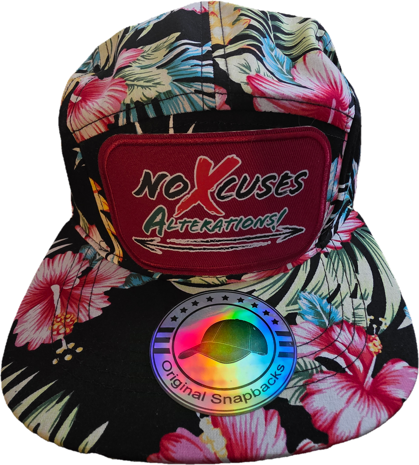 5 Panel No Xcuses ALTERATIONS re(MIND)set Patchwork Longevity Logo