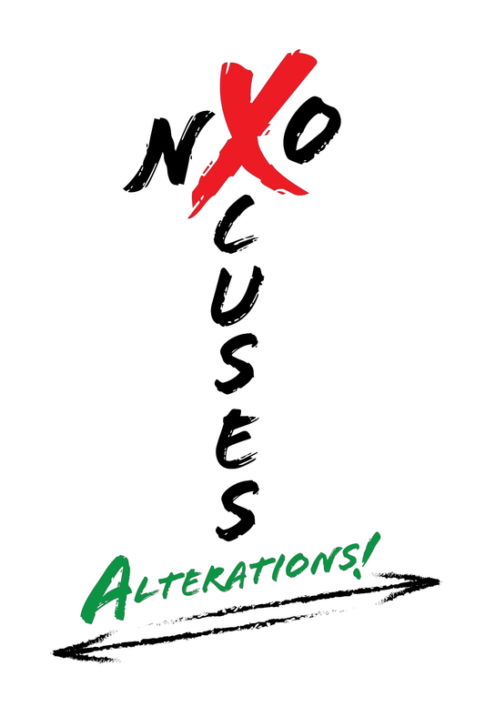 No Xcuses ALTERATIONS Vertical Logo